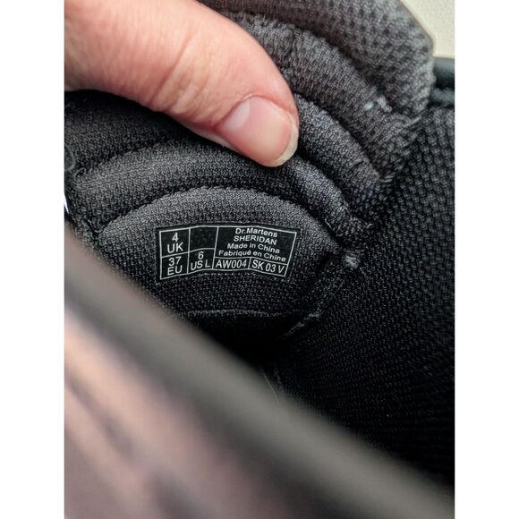 Dr. Martens Airwair Sheridan AW004 Matte Casual Black Combat Boots Sz 6 Womens - Picture 7 of 9